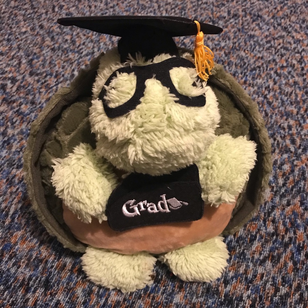 Graduation turtle/card holder gift